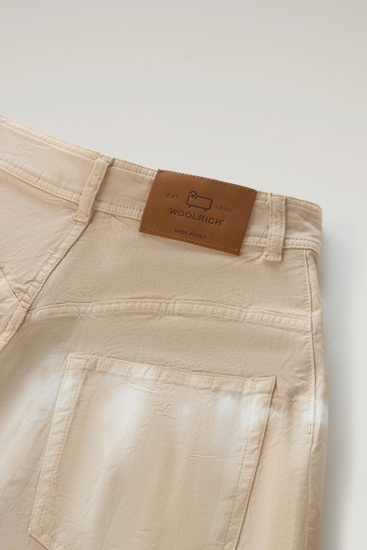 COTTON TWILL TIE DYE SHORT Beige photo 4 | Woolrich