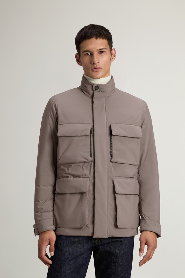 Cloud Jacket with Stand-Up Collar Brown photo 1 | Woolrich