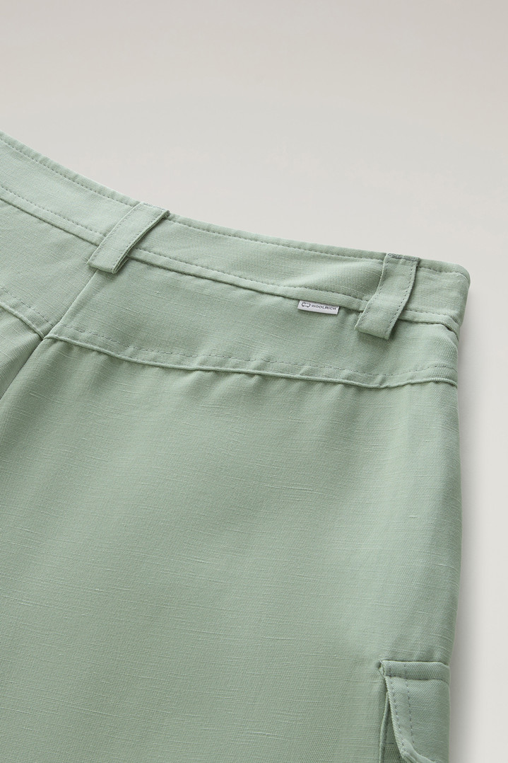 VISCOSE LINEN SHORT Green photo 4 | Woolrich
