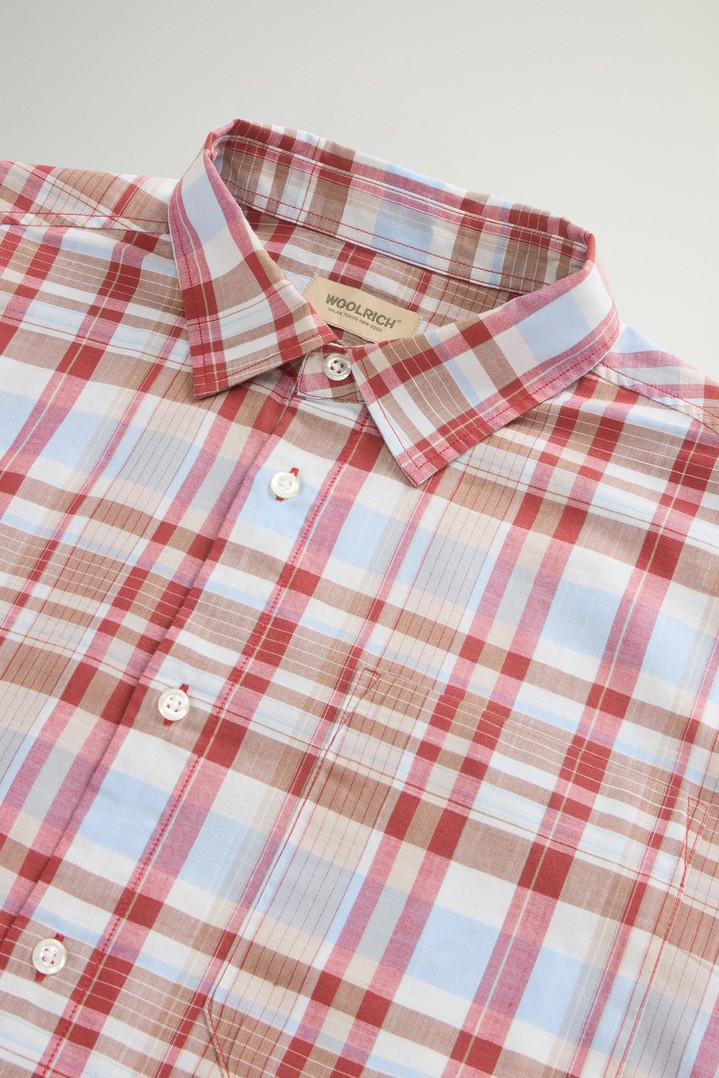 SUMMER CHECK WARREN SHIRT Red photo 6 | Woolrich