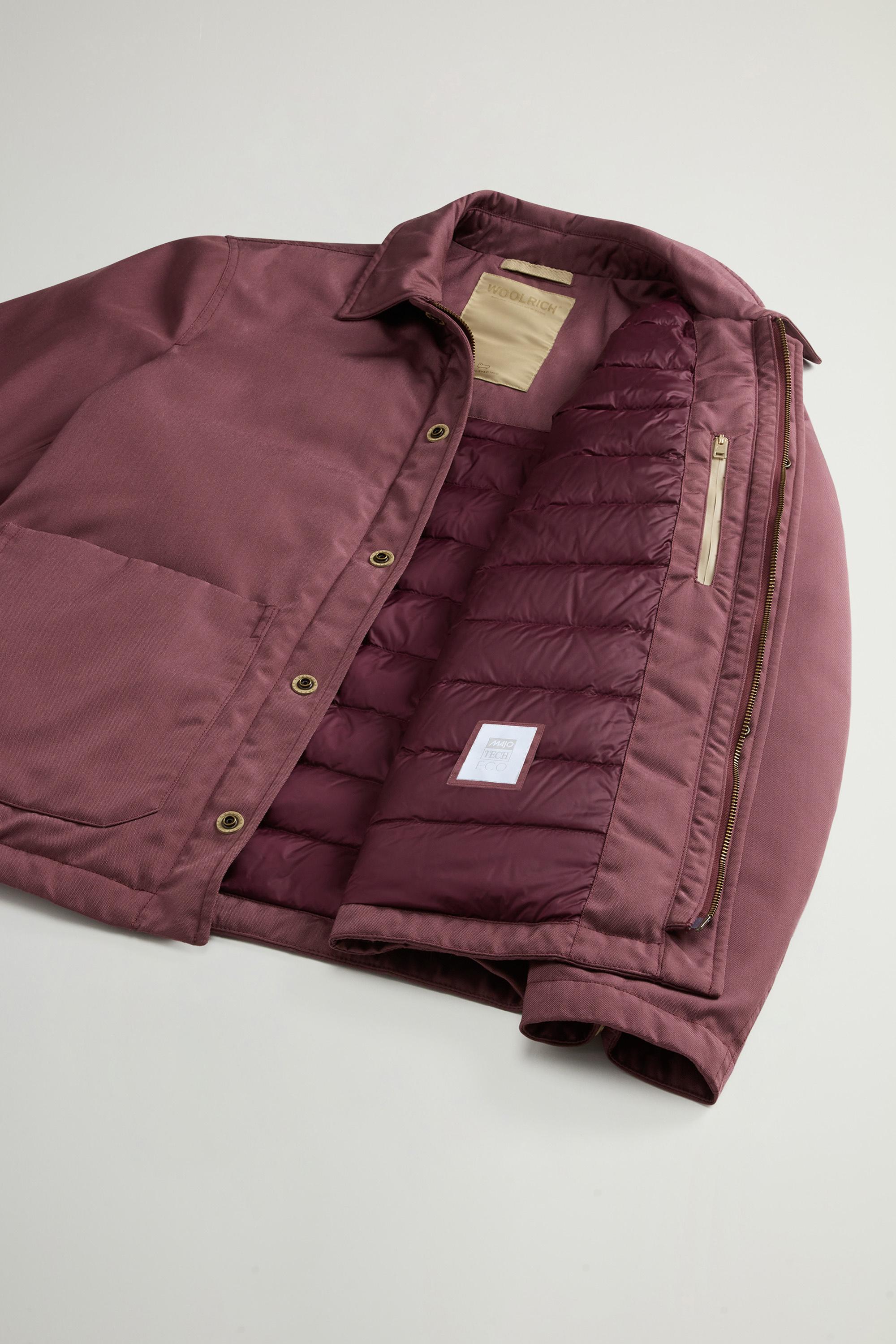 Padded Overshirt in Recycled CORDURA® Nylon Burgundy photo 8 | Woolrich