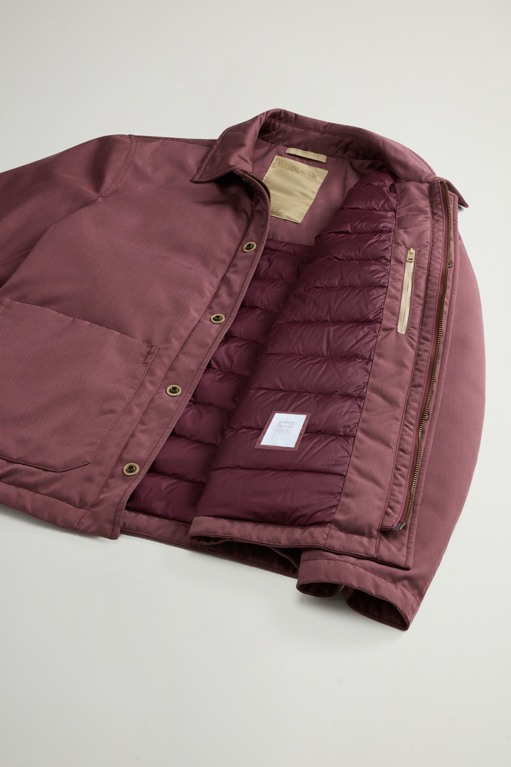 Padded Overshirt in Recycled CORDURA® Nylon Burgundy photo 8 | Woolrich
