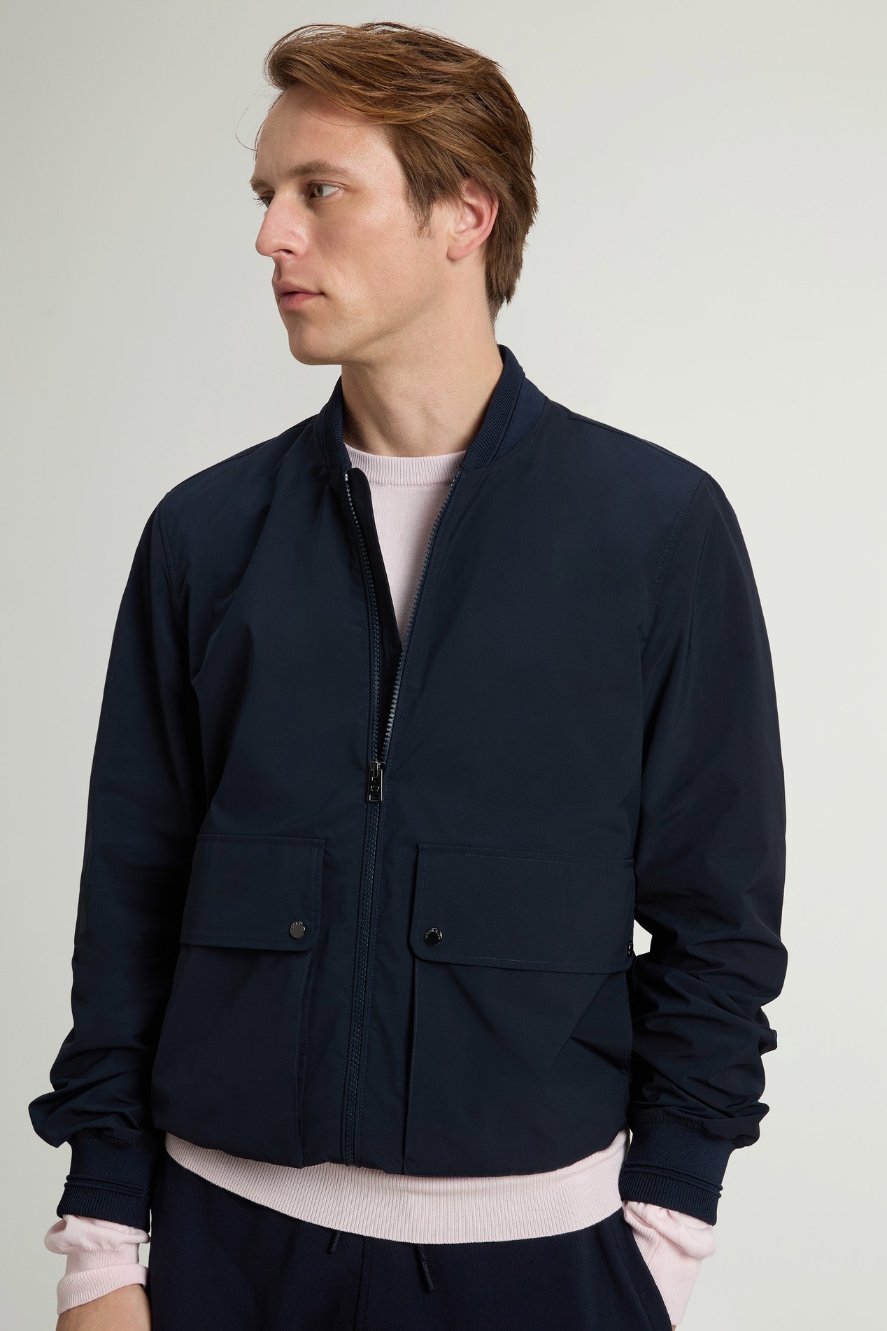 URBAN WESLEY BOMBER Blue photo 4 | Woolrich