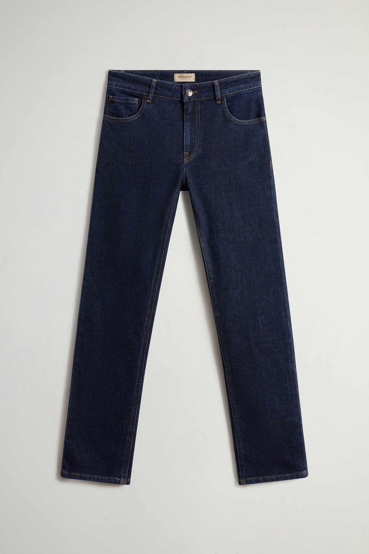 Wide-Leg Five-Pocket Jeans in Stretch Cotton Denim Blue photo 4 | Woolrich