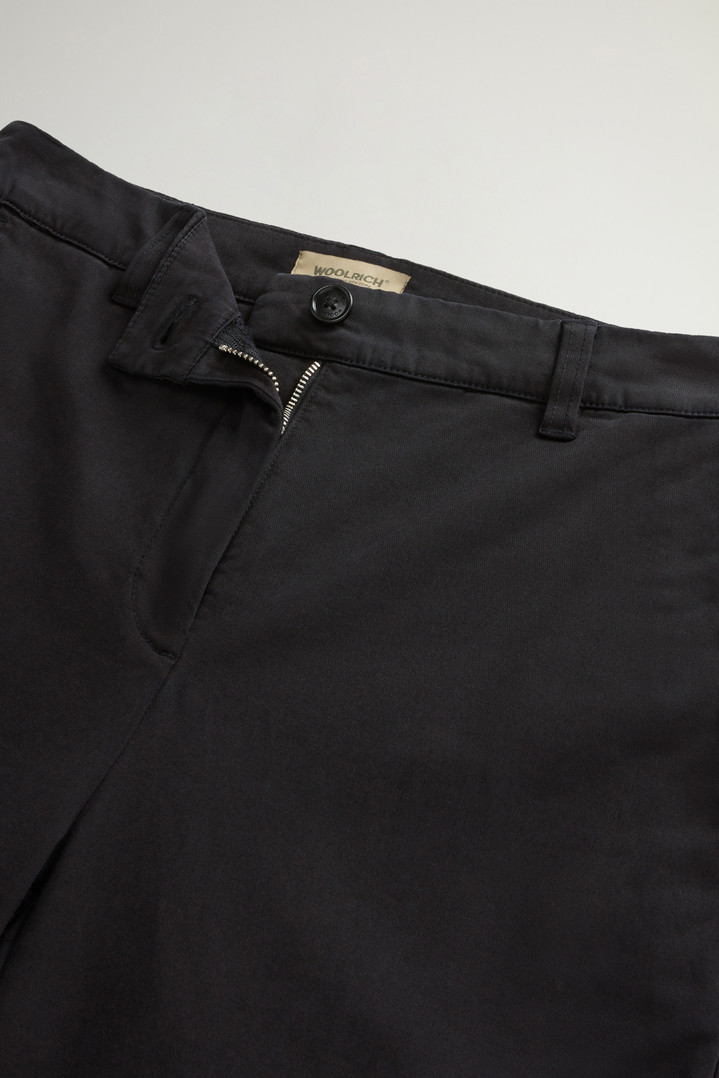 Garment-Dyed Organic Cotton Pants Black photo 4 | Woolrich
