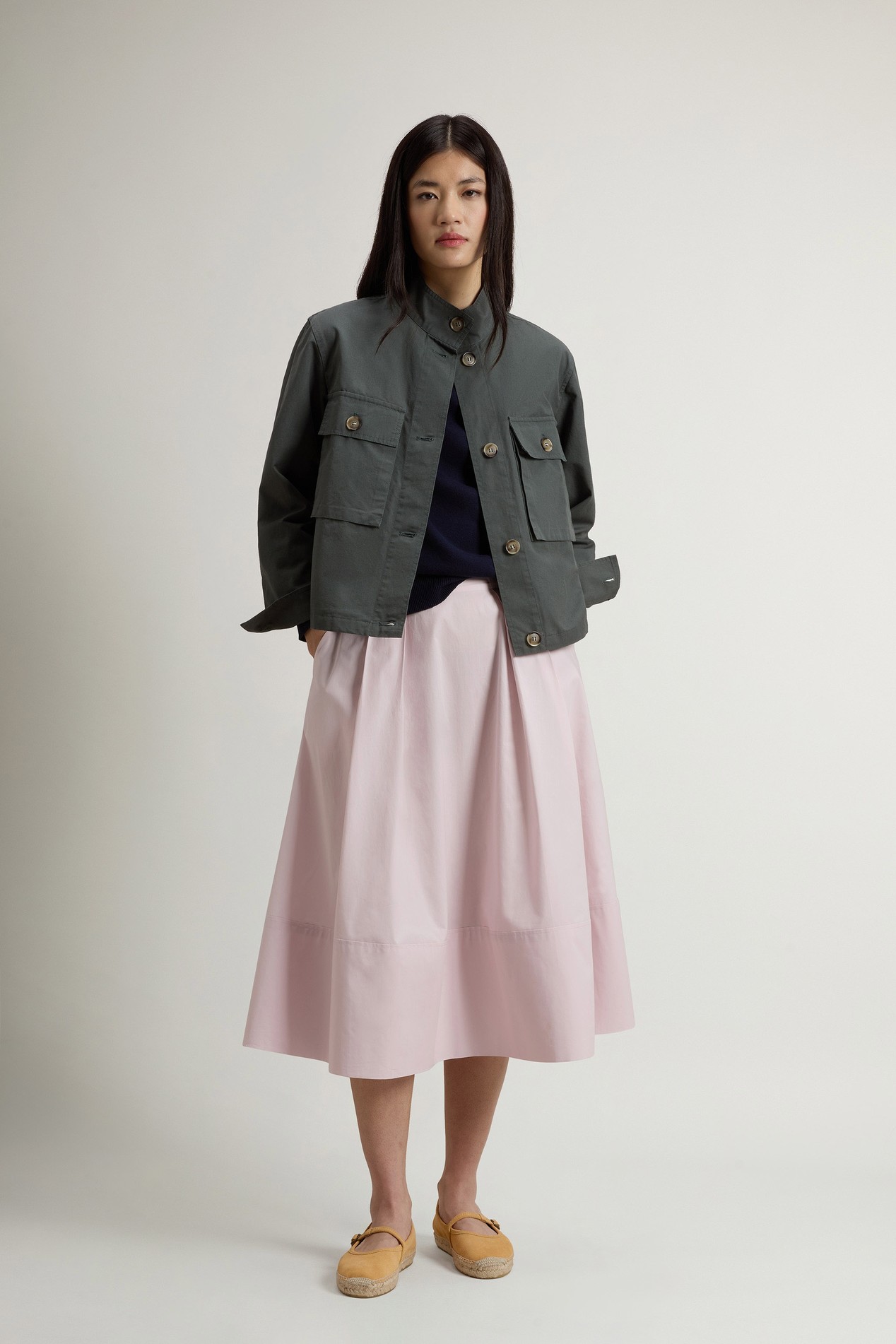 CANVAS FIELD OVERSHIRT Green photo 2 | Woolrich