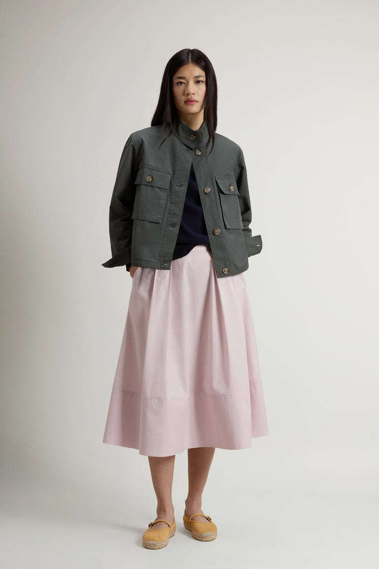 Field Overshirt aus reiner gewaschener Baumwolle Grün photo 1 | Woolrich