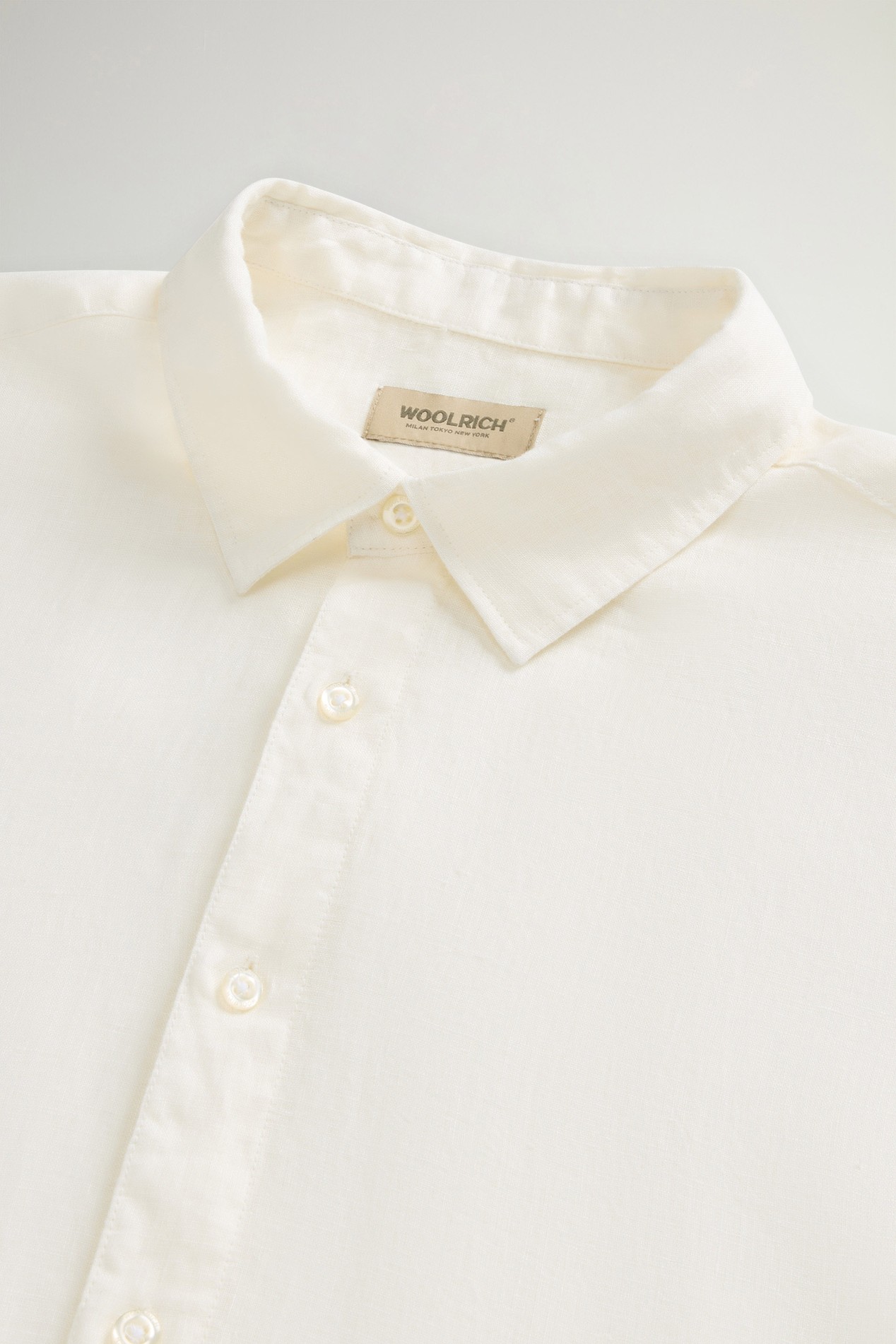 LINEN SHIRT White photo 6 | Woolrich