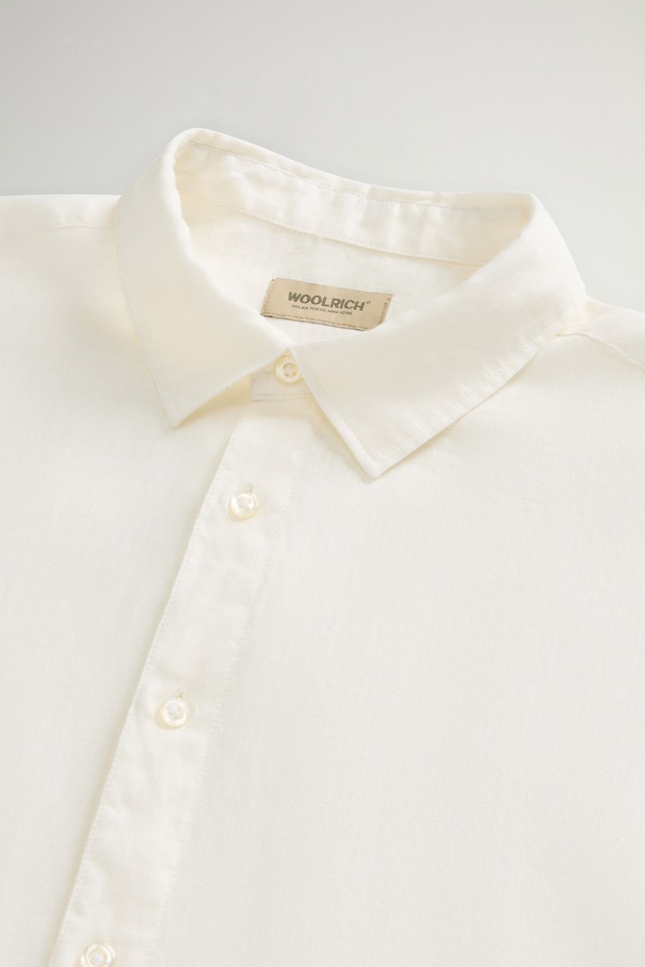 LINEN SHIRT White photo 6 | Woolrich