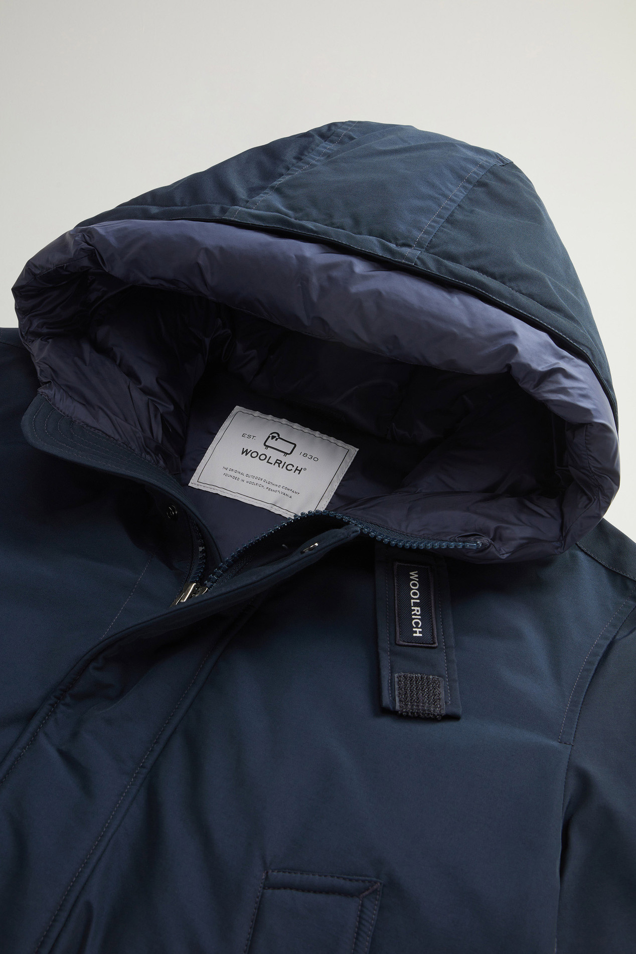 Polar Parka in Ramar Cloth with High Collar Blue photo 6 | Woolrich