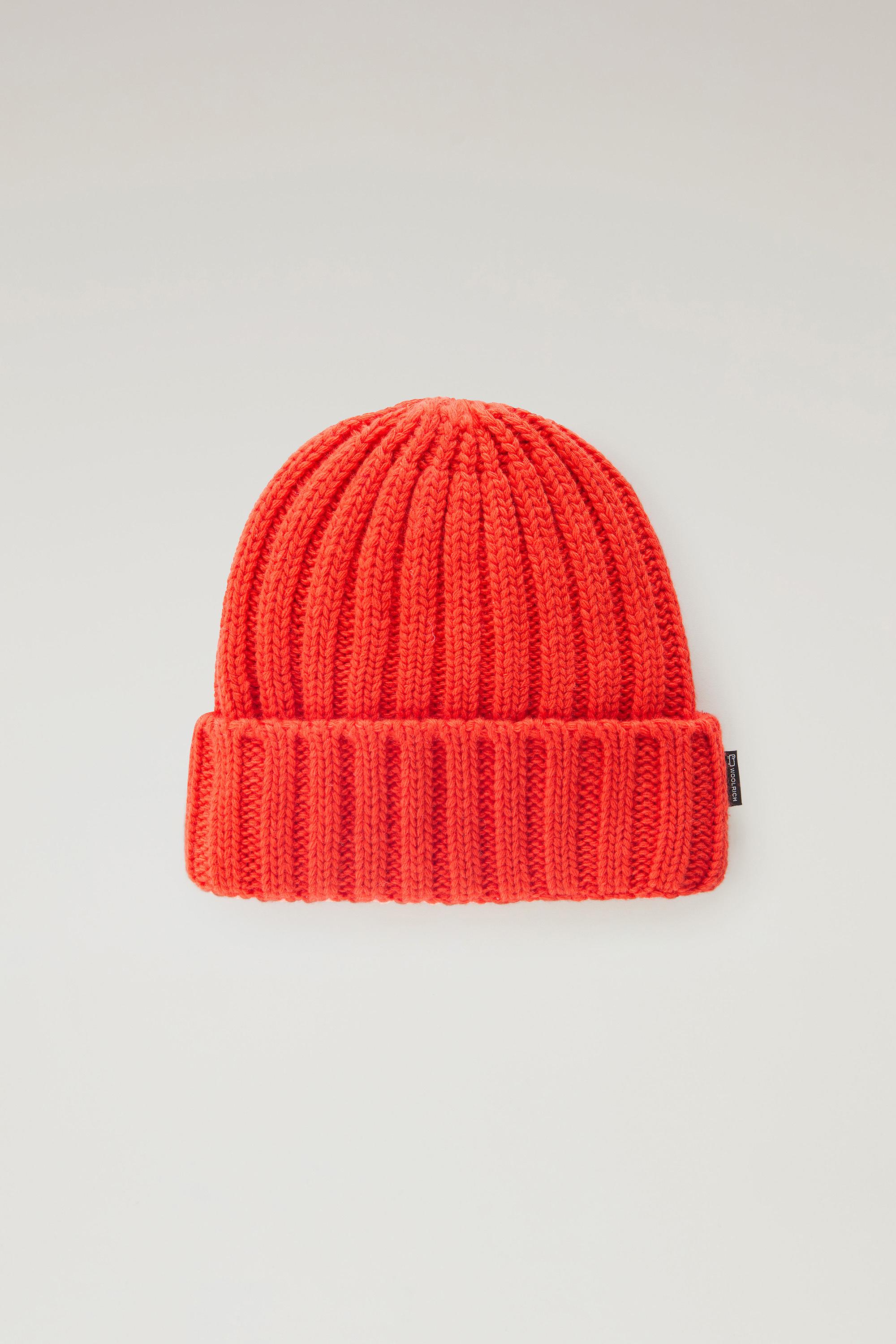 Boys' Beanie in Pure Virgin Wool Orange photo 1 | Woolrich