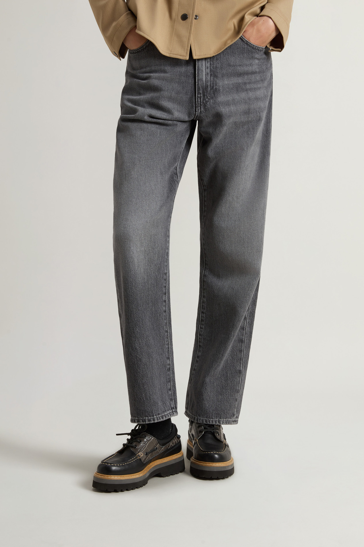 Rock Loafers in Leather with Printed Inserts Black photo 6 | Woolrich