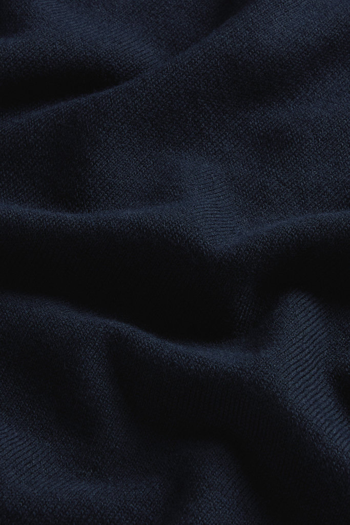 KNITTED POLO Blue photo 6 | Woolrich