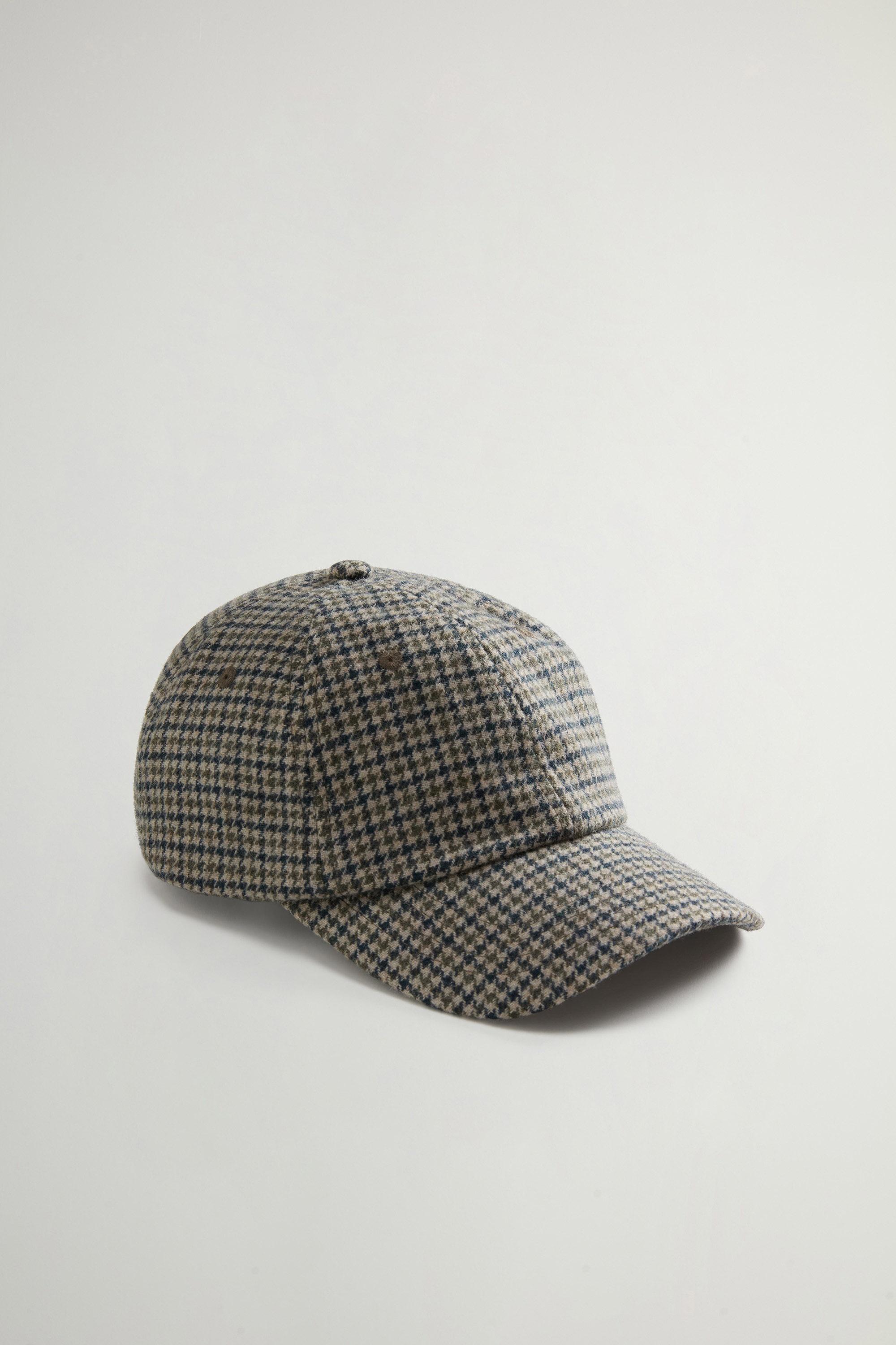 Houndstooth Cap in Recycled Italian Wool Blend Brown photo 1 | Woolrich