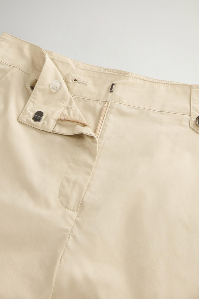 COTTON POPLIN SHORTS Beige photo 4 | Woolrich