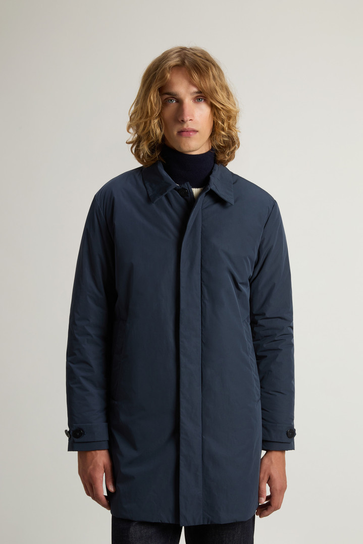 Garment-Dyed Coat in Peached Urban Touch Blue photo 1 | Woolrich