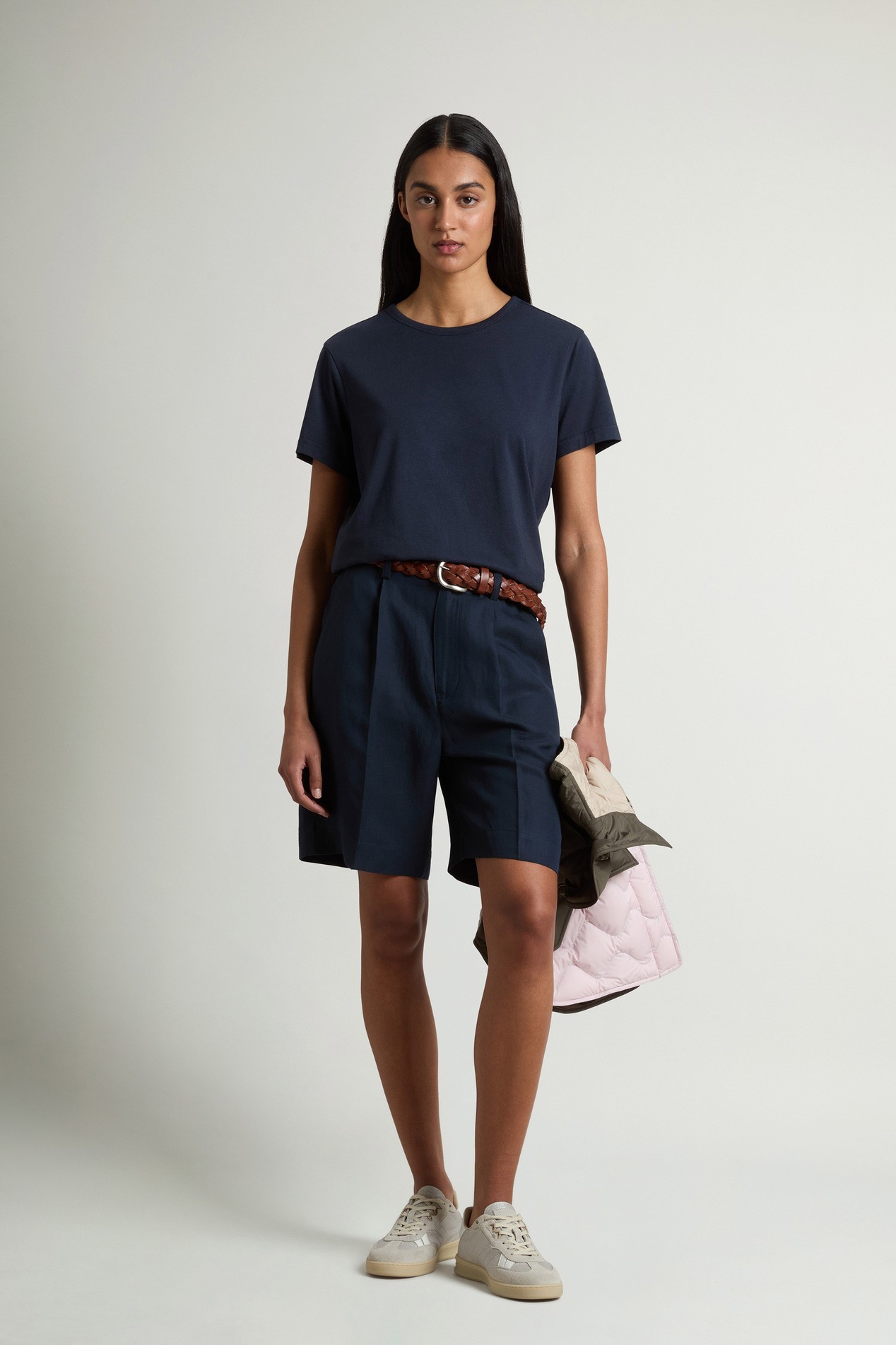 LUXE JERSEY T-SHIRT Blue photo 2 | Woolrich