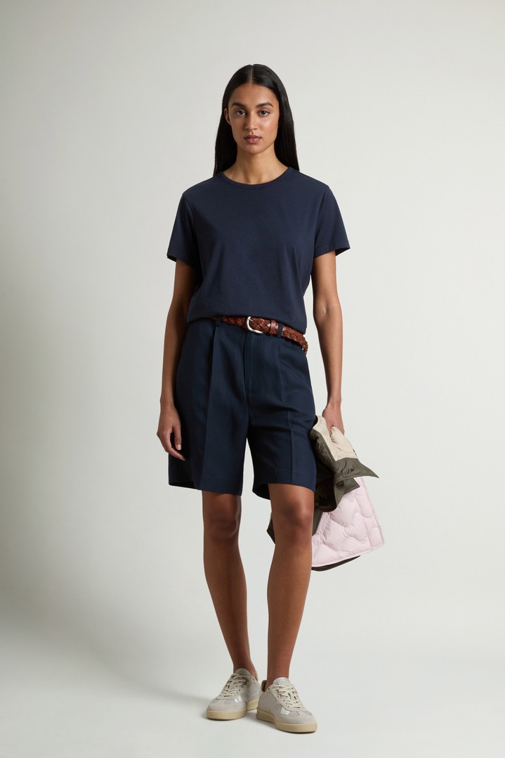 LUXE JERSEY T-SHIRT Blue photo 2 | Woolrich