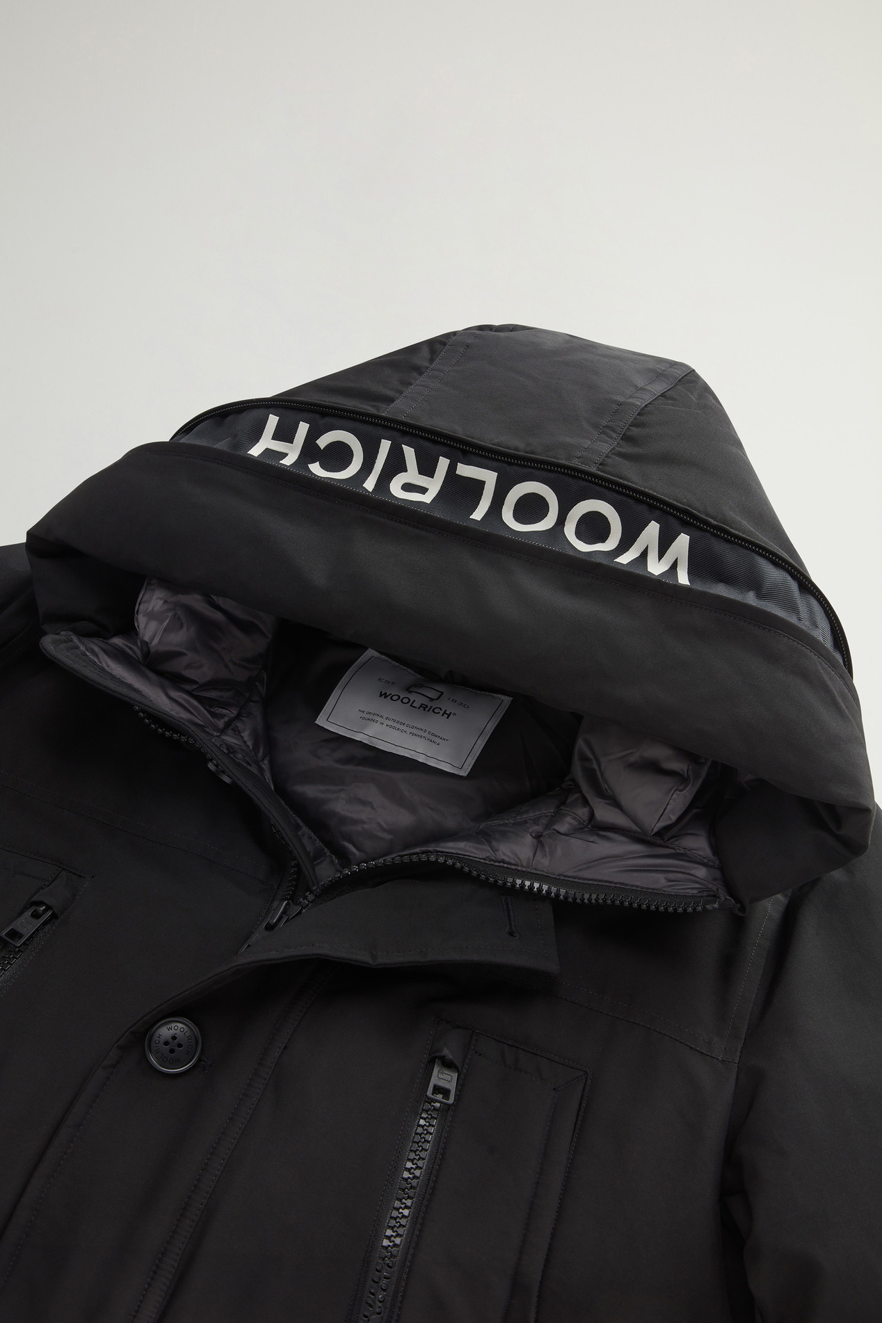 Arctic Parka Evolution in Ramar Cloth Black photo 7 | Woolrich