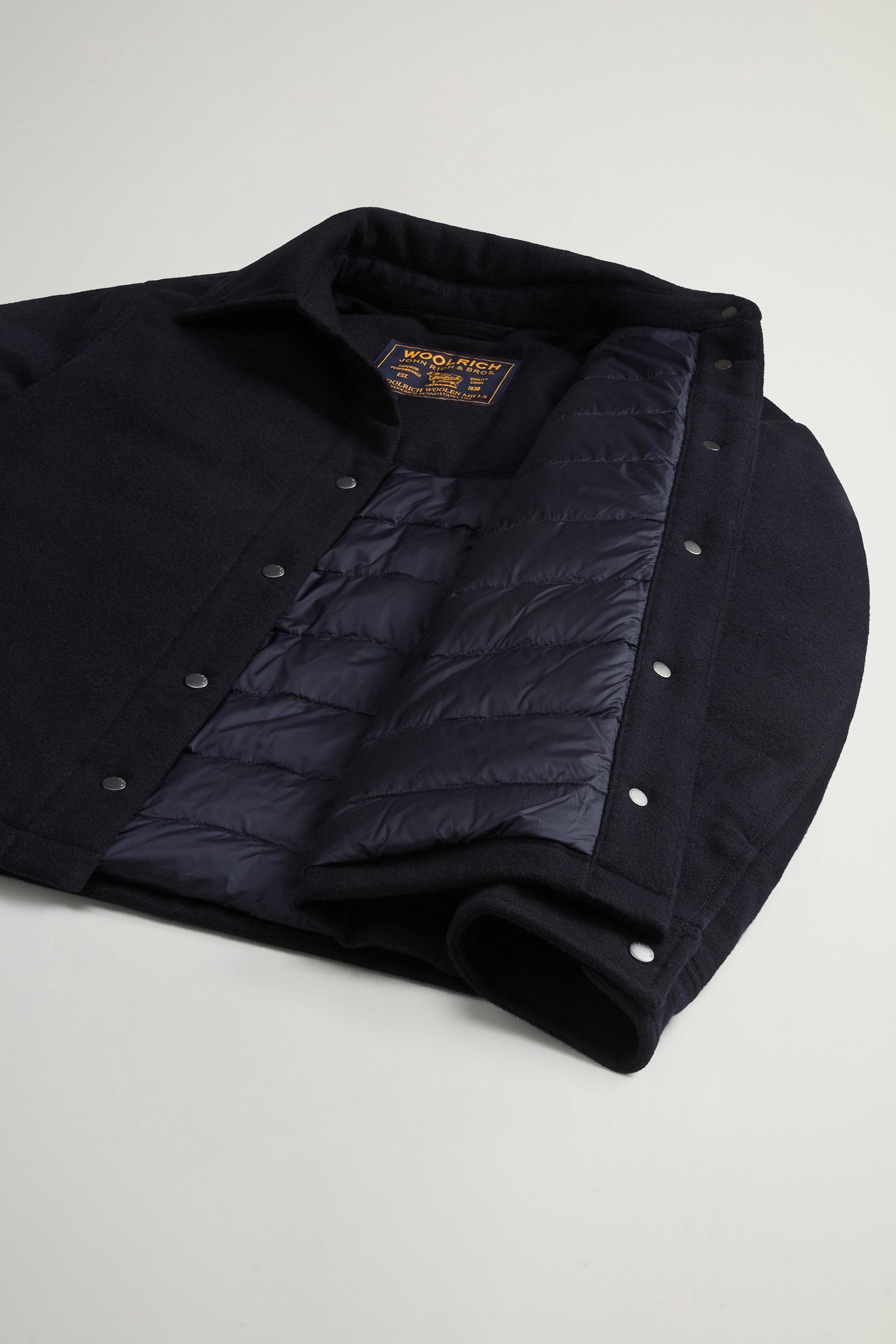 Alaskan Overshirt in Recycled Italian Wool Blend Blue photo 4 | Woolrich