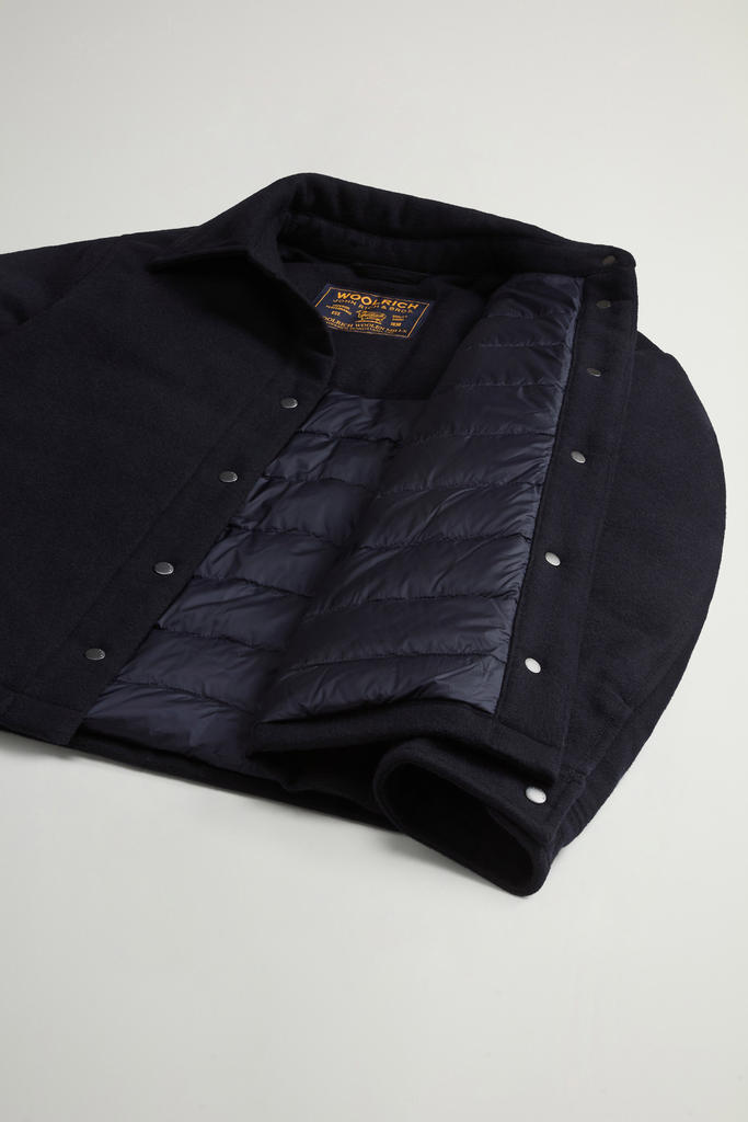 Alaskan Overshirt in Recycled Italian Wool Blend Blue photo 4 | Woolrich