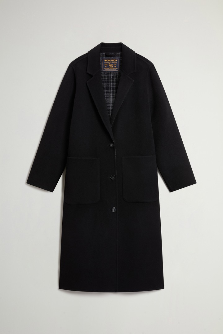 Coat in Double-Face Pure Wool Black photo 5 | Woolrich