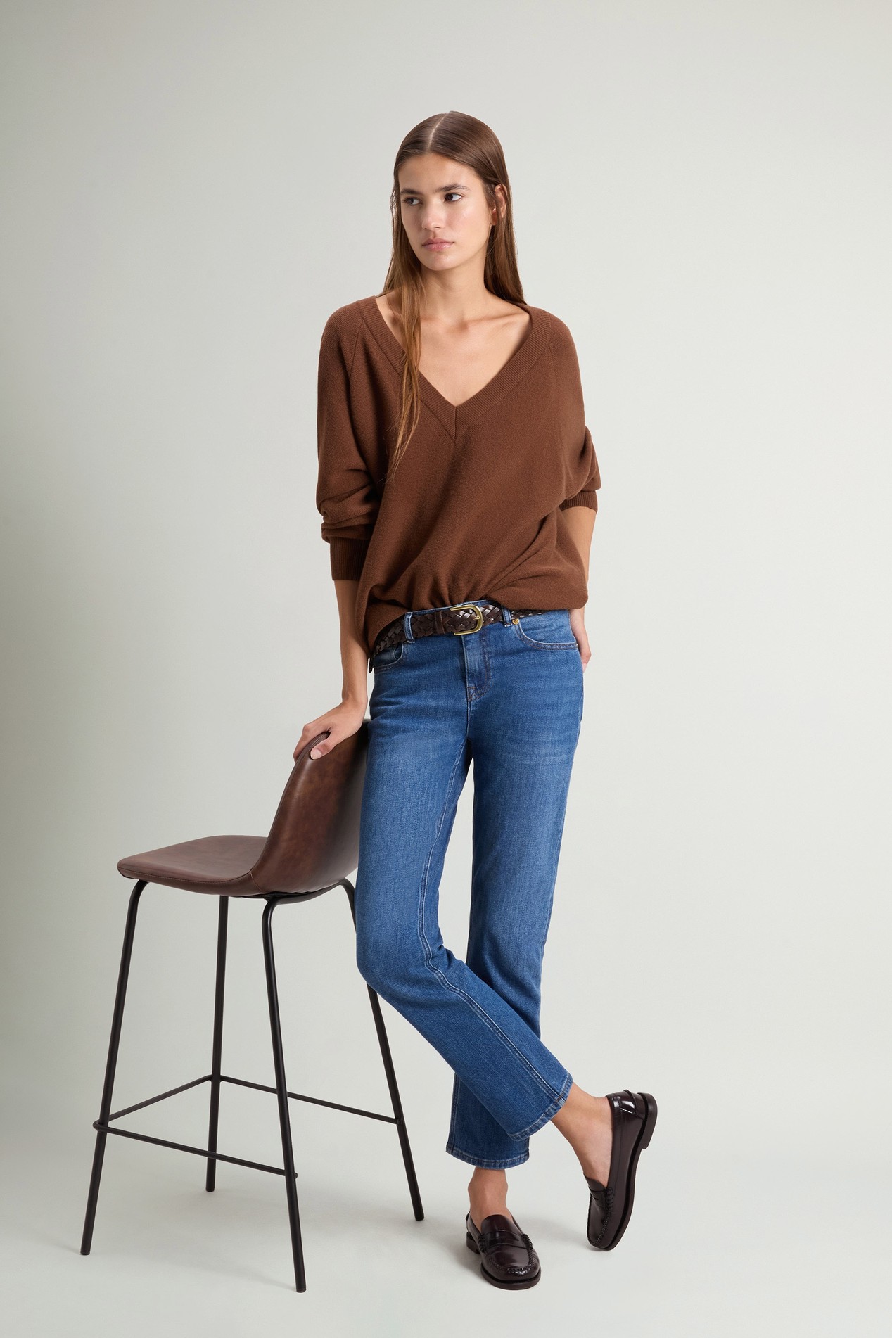 Sweater in Virgin Wool and Cashmere Brown photo 2 | Woolrich