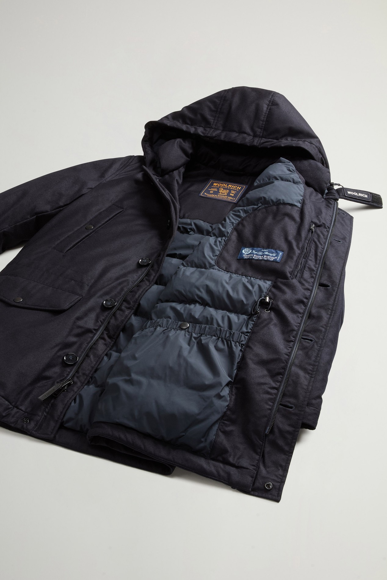 LP WOOL SILK PARKA Blue photo 8 | Woolrich