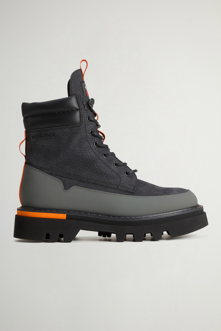 Ankle Boots in Tumbled Nubuck Leather by Todd Snyder Black photo 1 | Woolrich