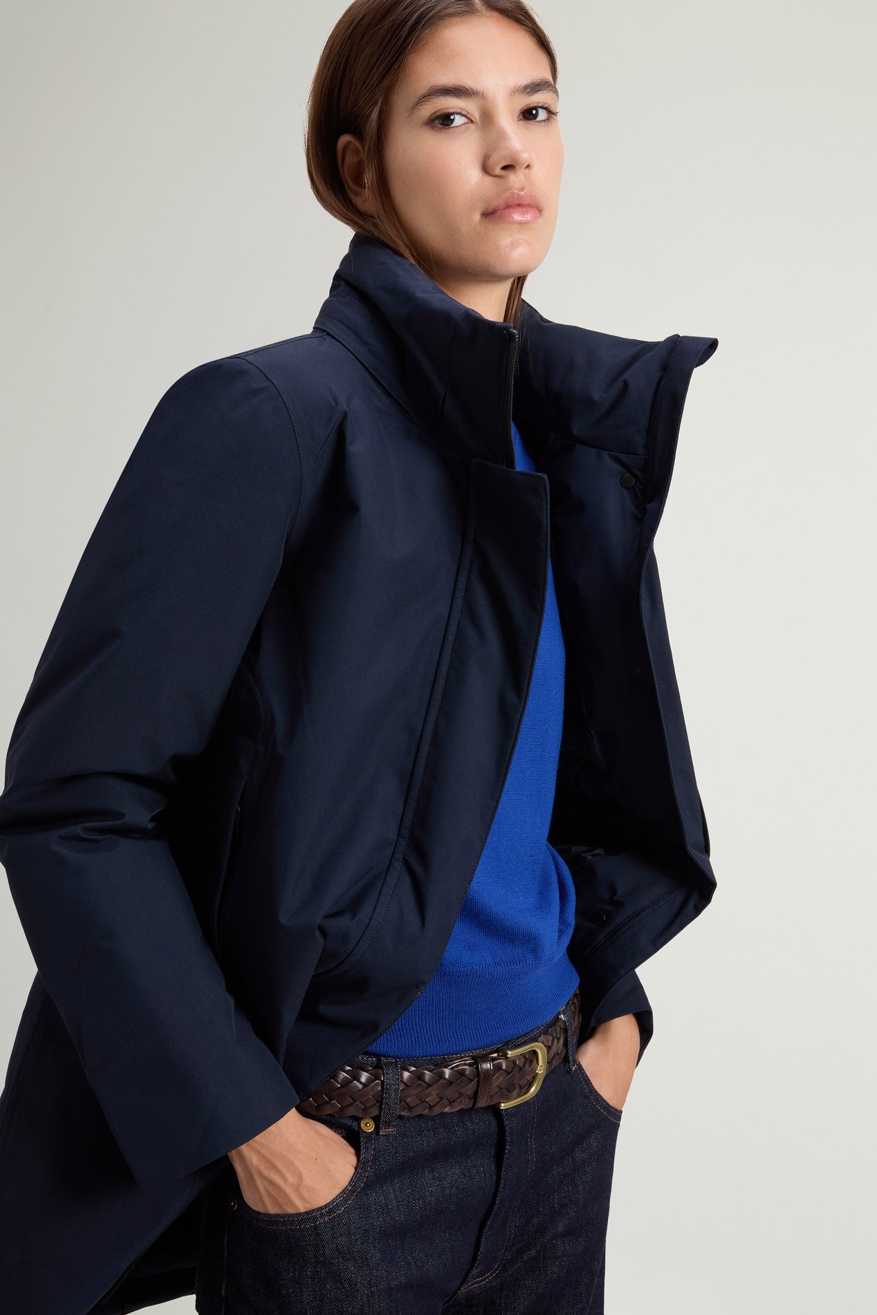 Marshall Parka in WINDSTOPPER® by GORE-TEX® Fabric Blue photo 4 | Woolrich