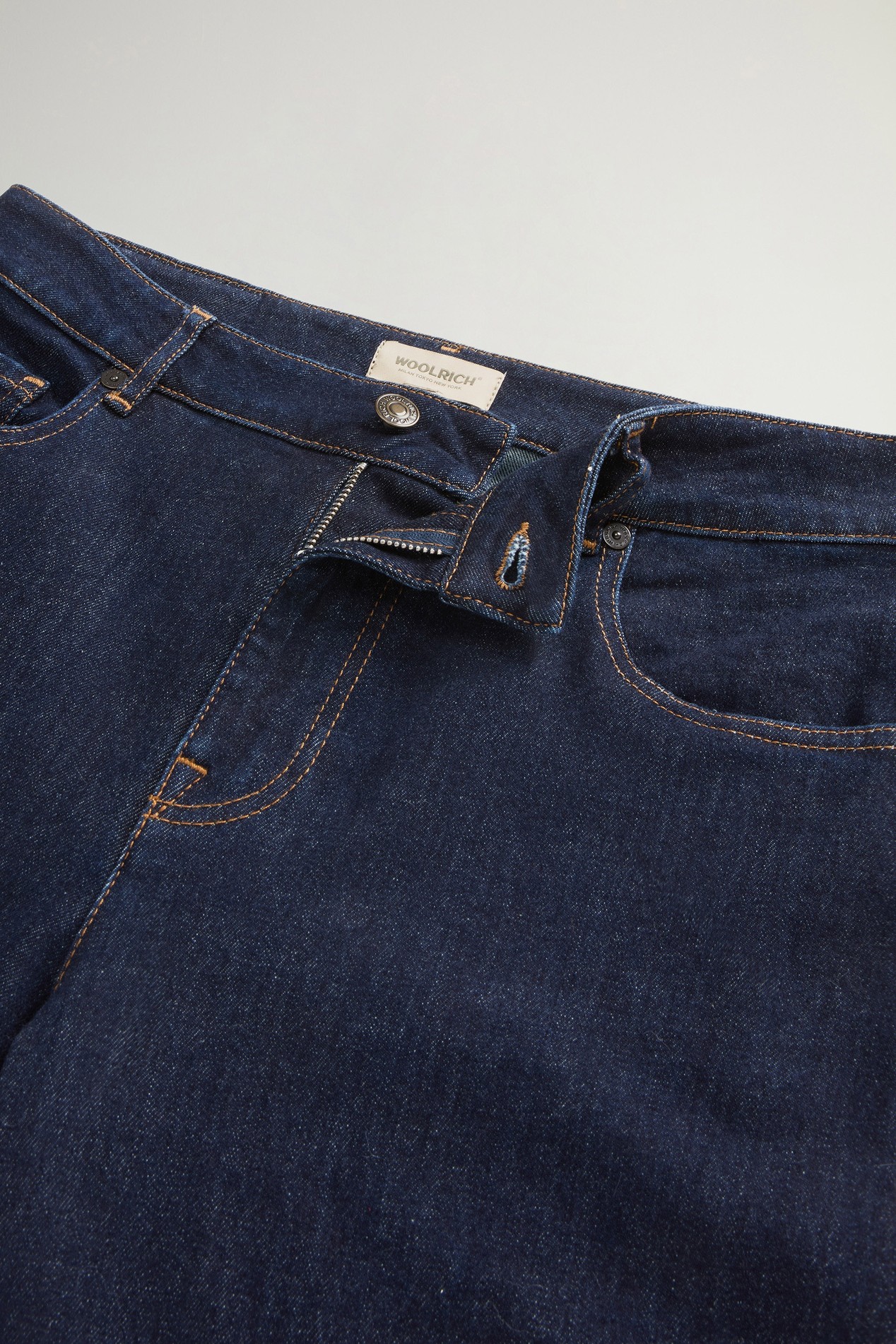 Five-Pocket Jeans in Stretch Cotton Denim Blue photo 4 | Woolrich