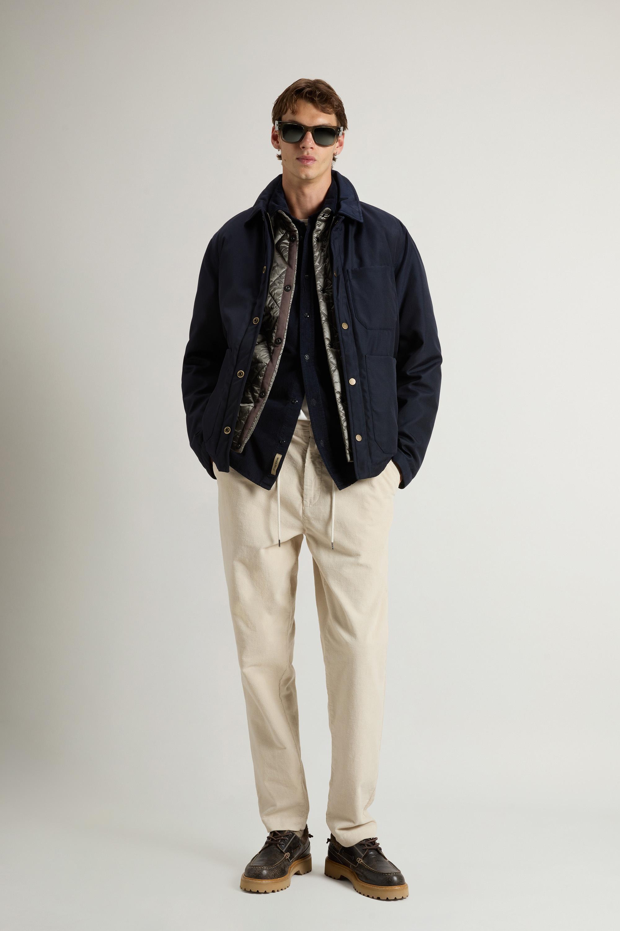 Giacca a camicia imbottita in nylon CORDURA riciclato Blu photo 1 | Woolrich