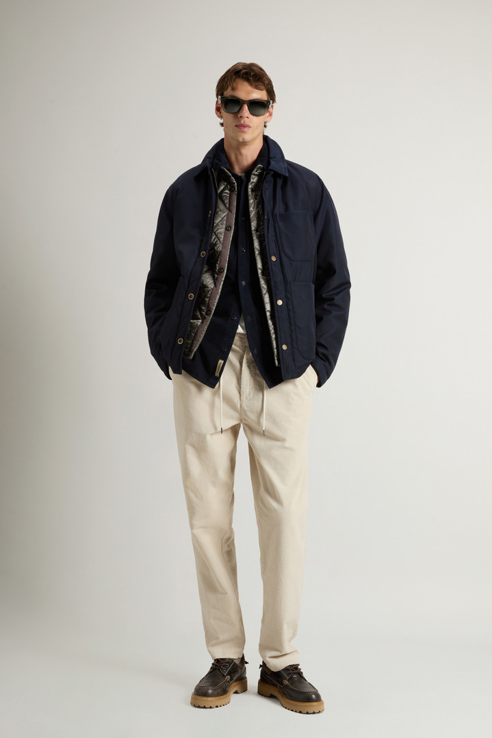 Padded Overshirt in Recycled CORDURA® Nylon Blue photo 2 | Woolrich