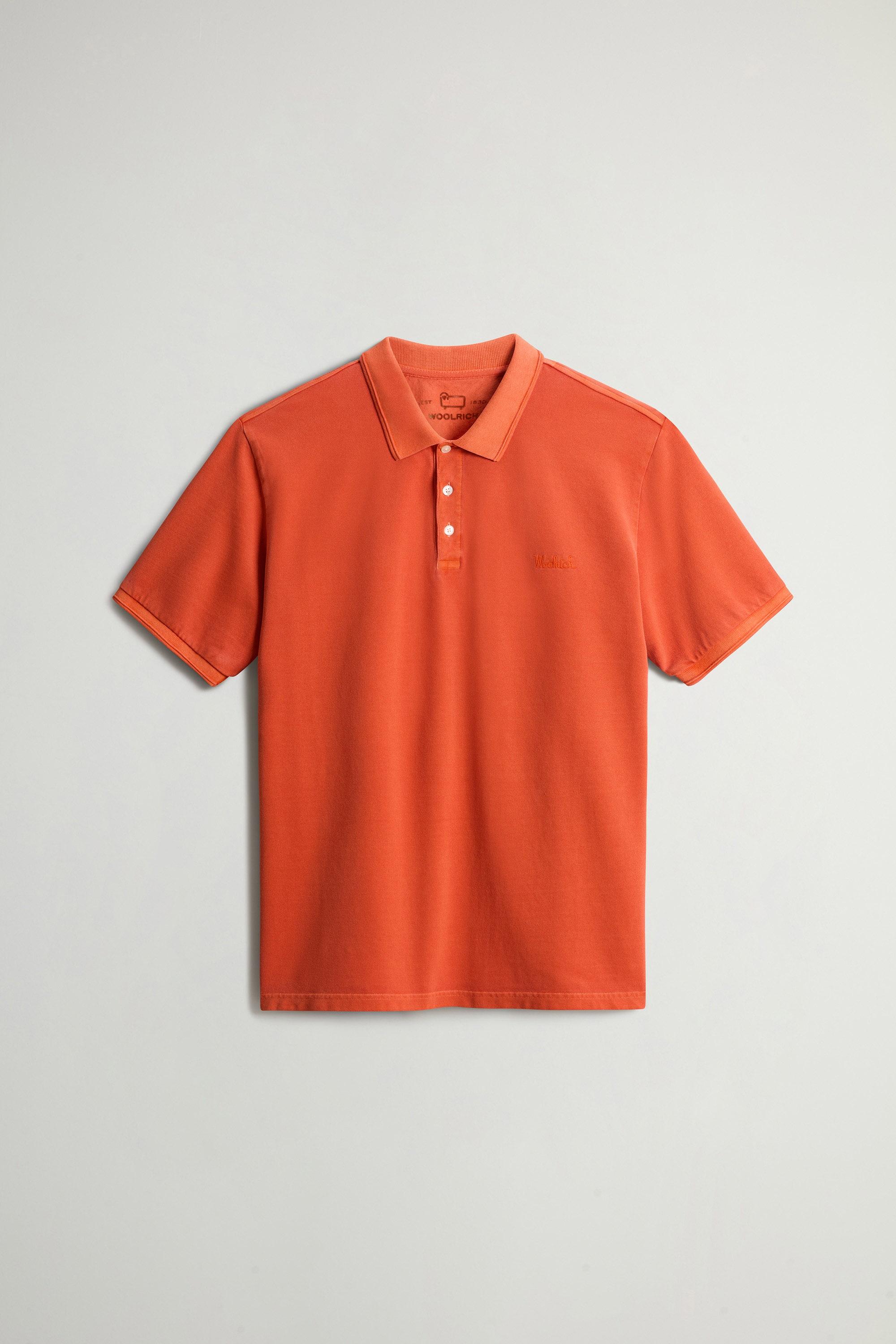 Mackinack Polo teint en pièce en sergé de coton stretch Orange photo 5 | Woolrich