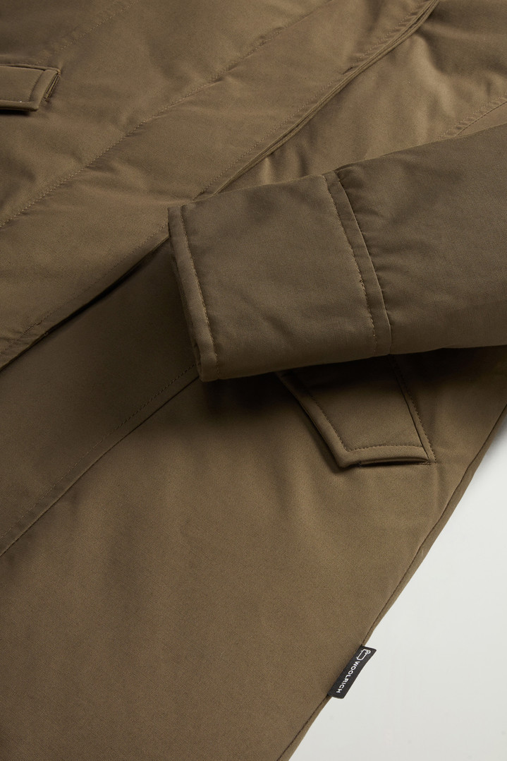 Arctic Parka in Ramar Cloth with Detachable Fur Trim Green photo 7 | Woolrich