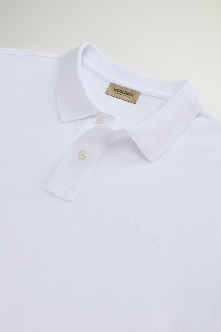 Pure Cotton Pique Polo White photo 2 | Woolrich
