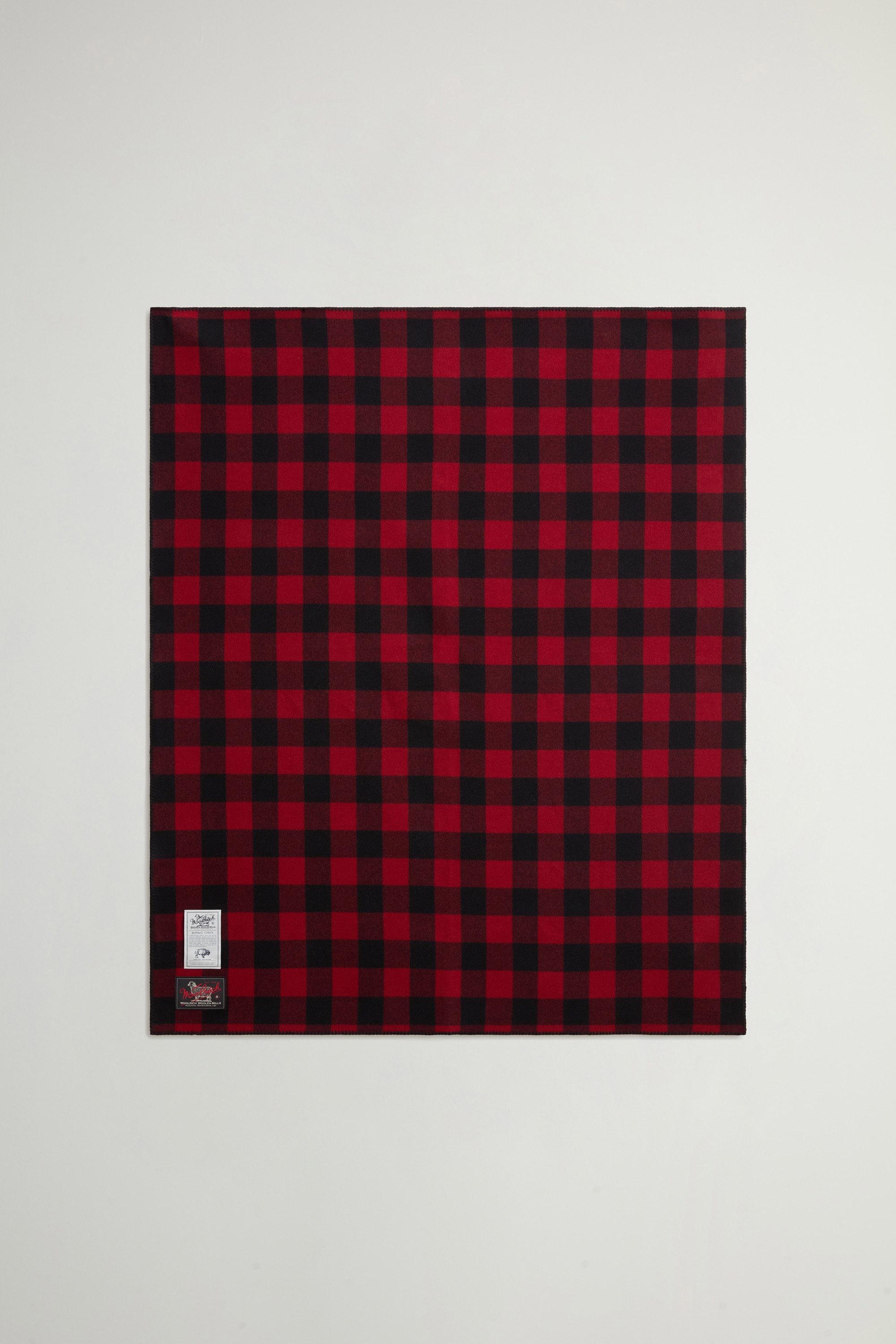 Buffalo Check Wool-Blend Blanket Red photo 1 | Woolrich