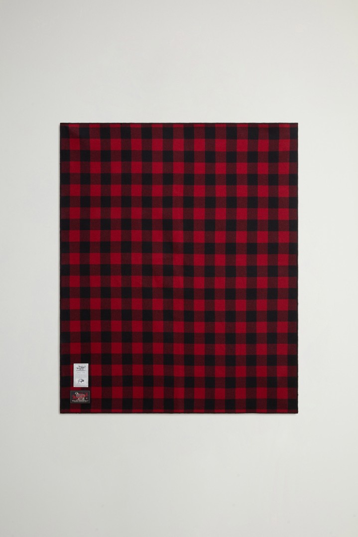 WM BUFFALO CHECK BLANKET Red photo 1 | Woolrich