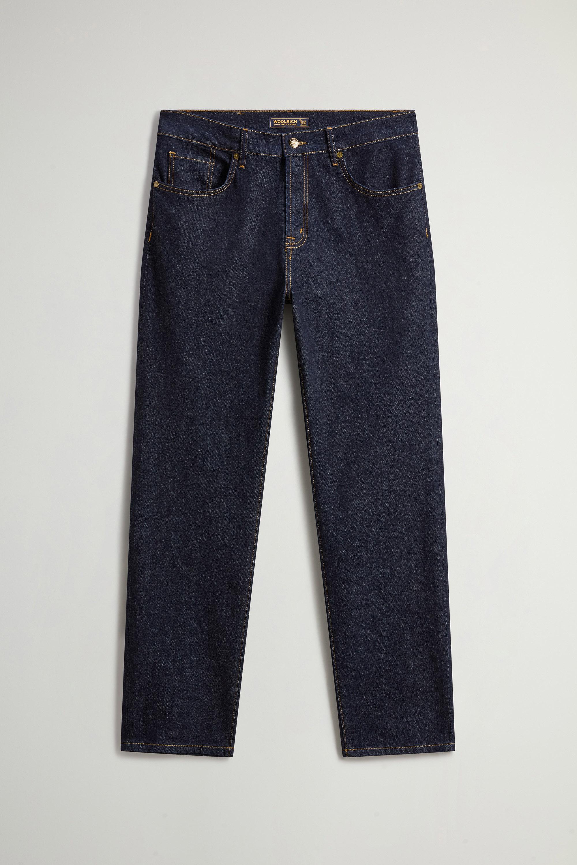 Five-Pocket-Hose aus Denim aus Baumwollstretch Blau photo 1 | Woolrich