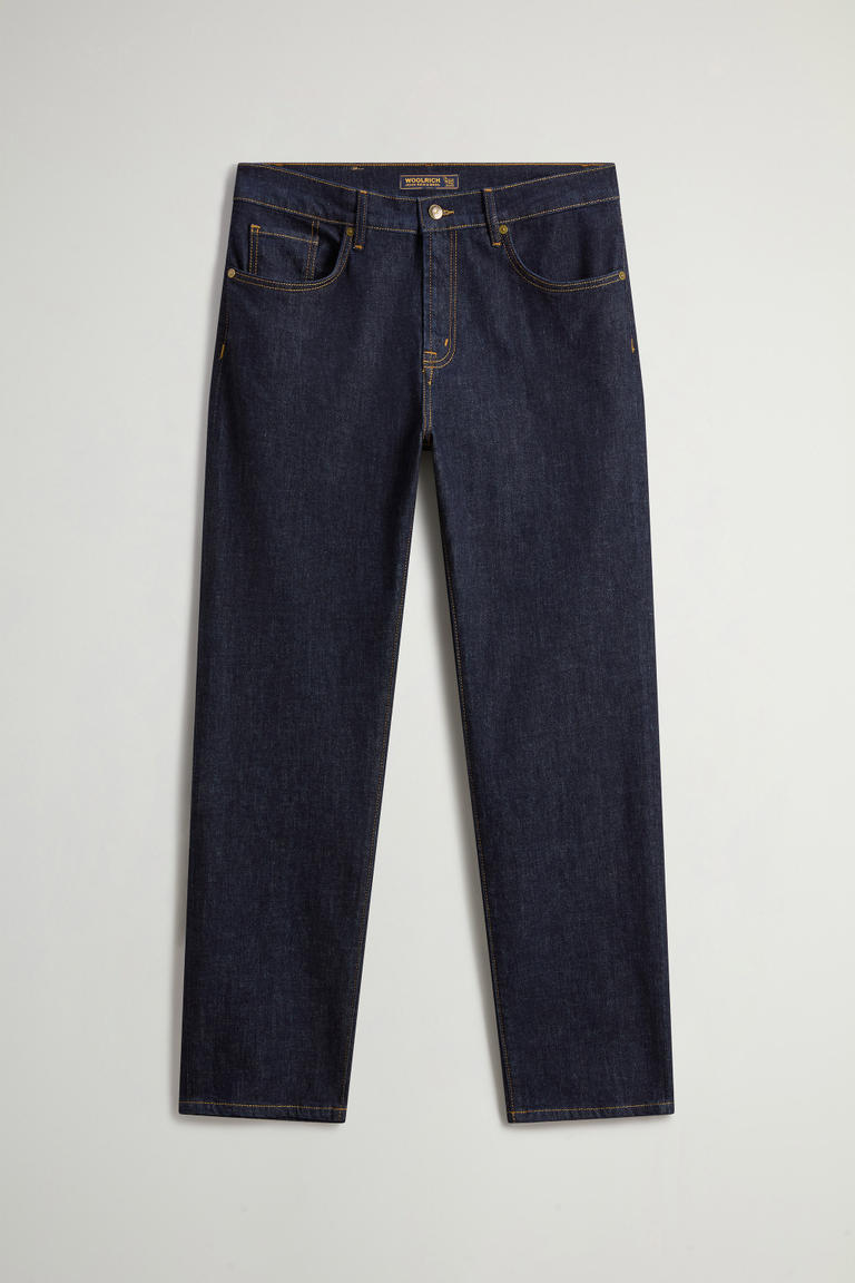 Broek met vijf zakken van denim van stretchkatoen Blauw photo 1 | Woolrich