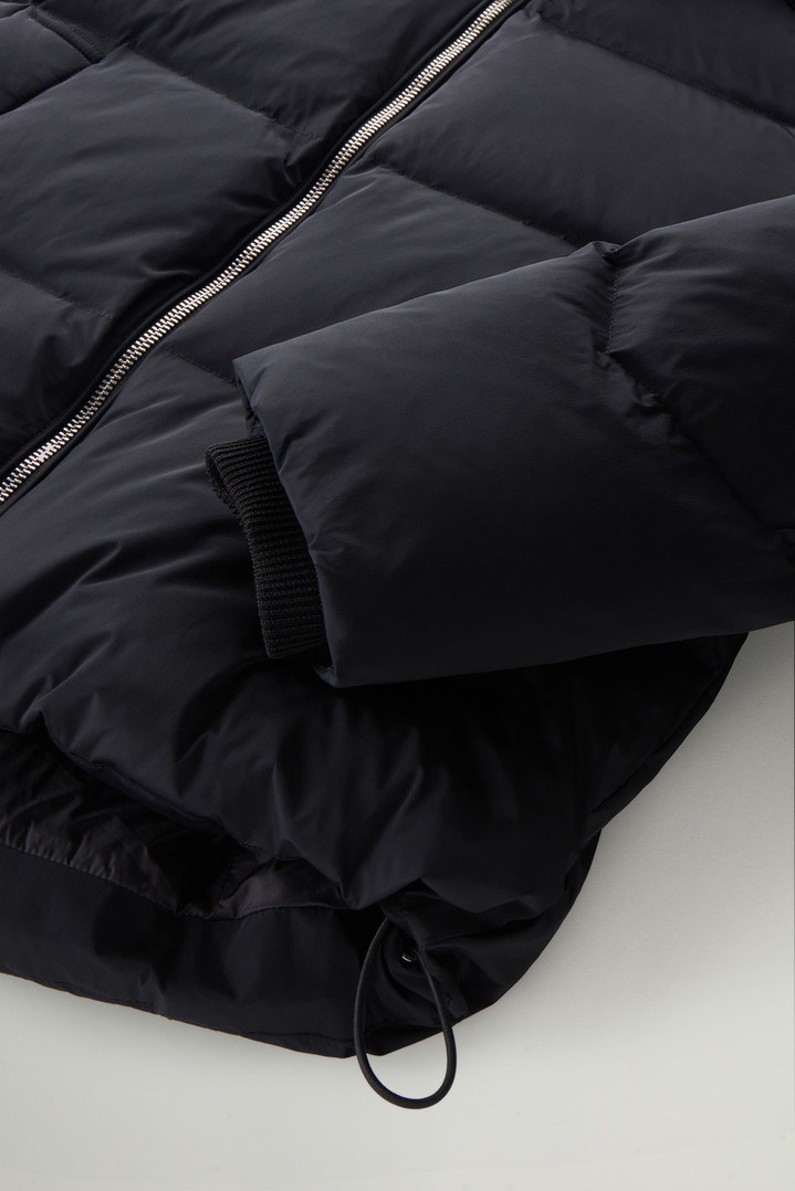 Short Alsea Down Jacket in Stretch Nylon with Detachable Hood Black photo 5 | Woolrich