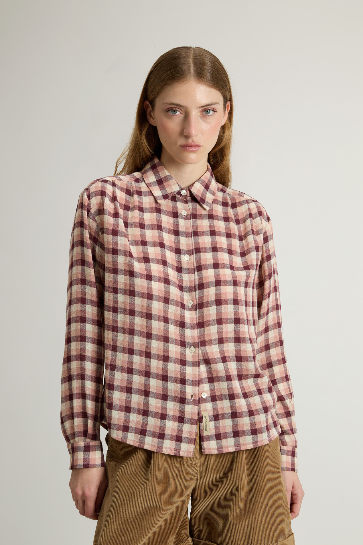 Shirt in Italian Brushed Fabric Pink photo 1 | Woolrich