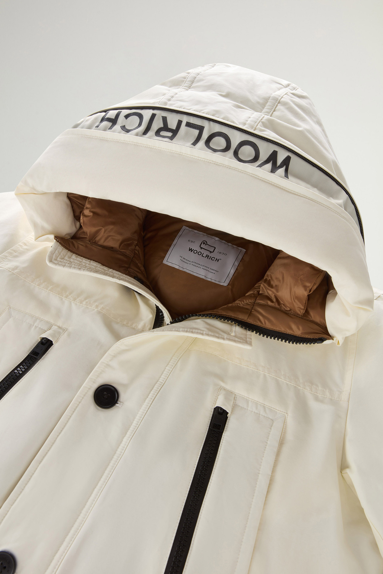 Arctic Parka Evolution in Ramar Cloth White photo 3 | Woolrich