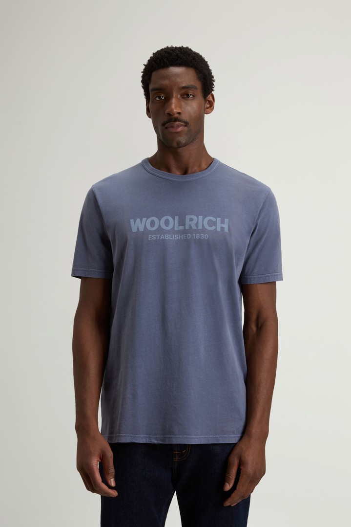 LIGHT GD T-SHIRT Blue photo 1 | Woolrich