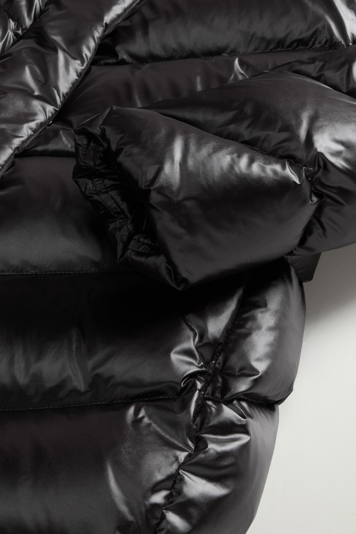 LIQUID NYLON FUR PARKA Black photo 7 | Woolrich