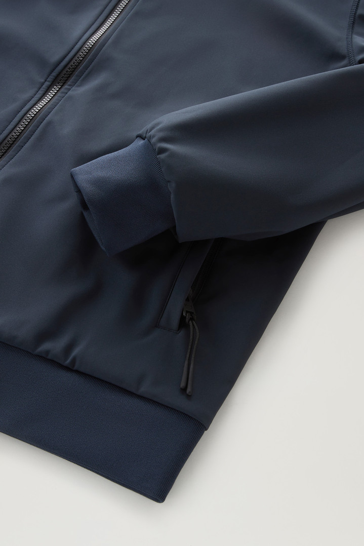 Softshell Hooded Sweatshirt Blue photo 4 | Woolrich