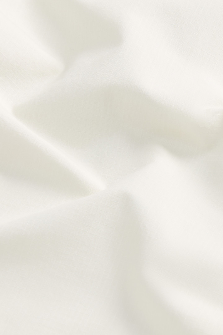 Garment-Dyed Pure Cotton Pima Ripstop Shirt White photo 8 | Woolrich