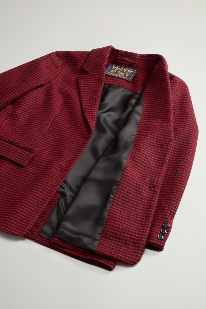 CHECK WOOL BLAZER Rot photo 8 | Woolrich
