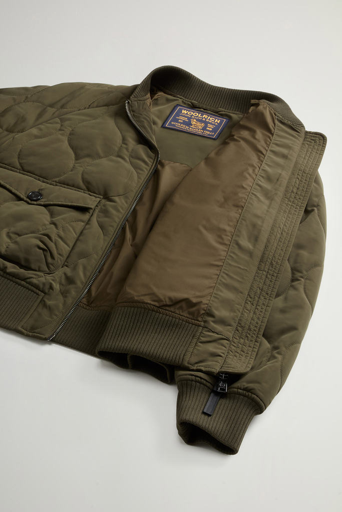 MILITARY POLY BOMBER Vert photo 8 | Woolrich