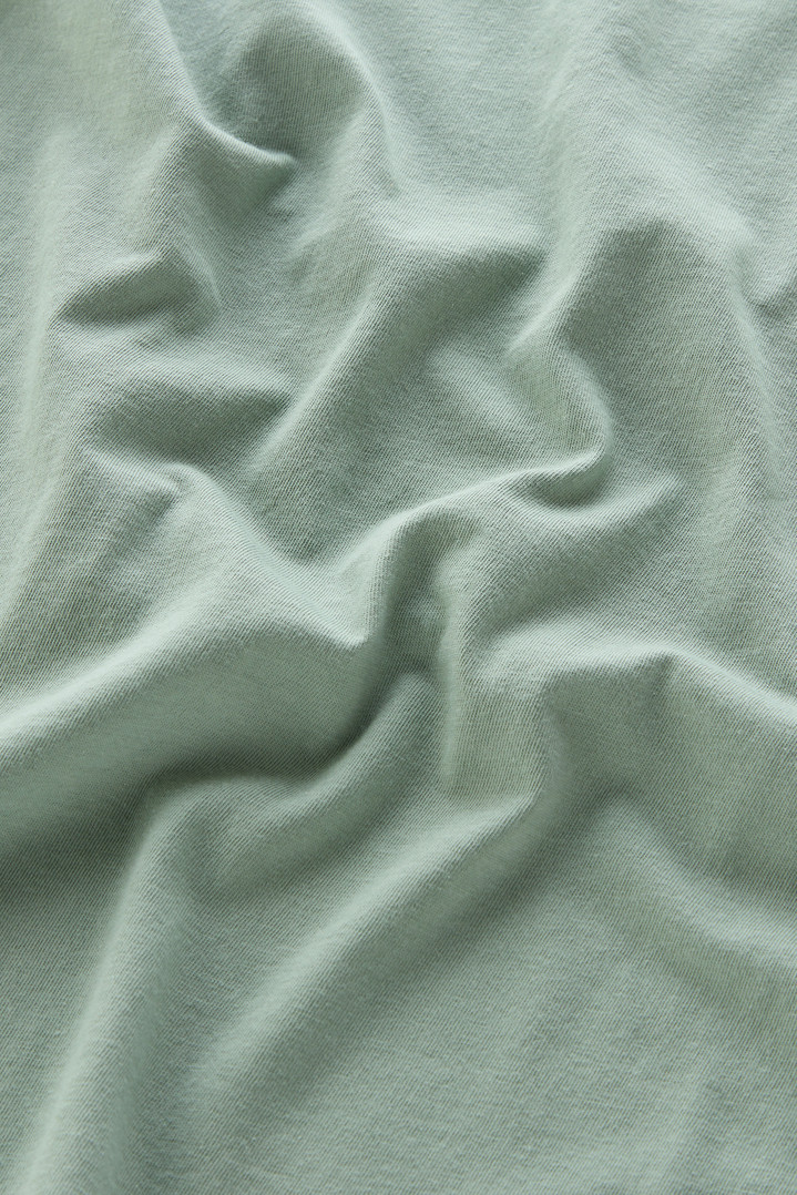 Safari t-shirt in pure cotton Green photo 4 | Woolrich